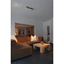 SLV Spot ASTO 3 GU10, aluminium geborsteld
