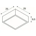 SLV Plafondarmatuur PLASTRA 104, wit