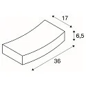 SLV Wandarmatuur GL 102 CURVE R7s, wit