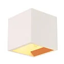 Wandarmatuur PLASTRA CUBE hoekig G9, wit