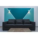 SLV Wandarmatuur PLASTRA CUBE hoekig G9, wit