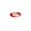 SLV Inbouwarmatuur PLASTRA rond GU10, wit max. 35W