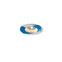 SLV Inbouwarmatuur PLASTRA rond GU10, wit max. 35W