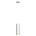 Pendant luminaire ENOLA, Ø 10cm / L 32cm, E27 A60 max. 60W, aluminium, white
