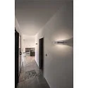 SLV Wandarmatuur ASSO LED 300 ovaal, aluminium geborsteld, wit