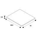 SLV Inbouwframe DOWNUNDER PUR 120x155 hoekig, aluminium