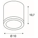 SLV Plafondarmatuur ENOLA C CL-1 IP20, wit 