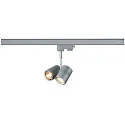 3-fase spot BIMA 2 GU10 incl. 3-fase adapter GU10, zilvergrijs
