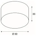 Plafondarmatuur SOPRANA CL-1 3-vlams, cilindrisch E27 IP20