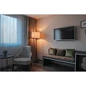 SLV FENDA Floor lamp I, E27 max. 60W, H 145cm, shade excl., black