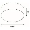 Plafondarmatuur TENORA CL-1 E27, zwart, wit