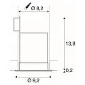 SLV Inbouwarmatuur CONTONE ROUND draaibaar IP44, wit dimbaar 16W 890lm 30° 30° CRI 90