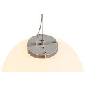 SLV Pendelarmatuur ROTOBALL 40 E27, zilvergrijs, wit