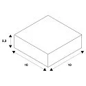 SLV 3-fase X-connector S-TRACK ON/OFF opbouwversie, schakelbaar, zwart