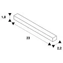 Flexibele plafondbeugel EASYTEC II, zilvergrijs