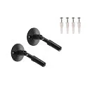WALL HOLDER, for TENSEO low-voltage wire system, long, 2 items, black