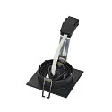 PIREQ QPAR51 SQUARE DOWNLIGHT, square, max. 50W, incl. clip springs, matt black