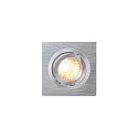 SLV PIREQ QPAR51 SQUARE DOWNLIGHT, square, max. 50W, incl. clip springs, brushed alu