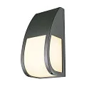 SLV Wandarmatuur voor buitenshuis KERAS ELT E27 IP54, antraciet