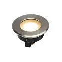 SLV Vloerinbouwarmatuur DASAR® FLAT 80 rond, stijf, toegankelijk IP65 / IP67, rvs geborsteld 