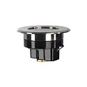 SLV Vloerinbouwarmatuur DASAR® FLAT 80 rond, stijf, toegankelijk IP65 / IP67, rvs geborsteld 