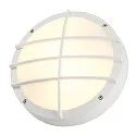 Wandarmatuur voor buitenshuis BULAN GRID rond E27 IP44, wit
