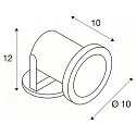 SLV Buitenspot NAUTILUS met open kabel, instelbaar GX5.3 IP67, rvs dimbaar