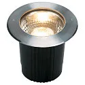 SLV Vloerinbouwarmatuur DASAR 215 E27 IP67, rvs, zwart