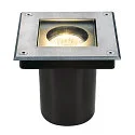 Inbouwarmatuur voor buiten DASAR® 115 SQUARE hoekig, begaanbaar, cardanisch draaien GU10 IP67, rvs dimbaar