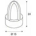 SLV Staande armatuur voor buiten RUSTY® CONE 24 rond E14 IP54, roest dimbaar