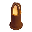 Staande armatuur voor buiten RUSTY® CONE 70 groot, rond E27 IP54, roest dimbaar