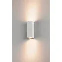 SLV Wandarmatuur voor buitenshuis THEO UP/DOWN QPAR51 hoekig, direct / indirect GU10 IP44, wit dimbaar