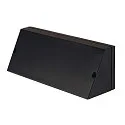 SLV Wandarmatuur PEMA SQUARE E27 IP44, zwart