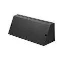 SLV Wandarmatuur PEMA SQUARE E27 IP44, zwart