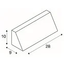 SLV Wandarmatuur PEMA SQUARE E27 IP44, zwart