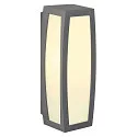 SLV Wandarmatuur voor buitenshuis MERIDIAN BOX E27 IP54, antraciet