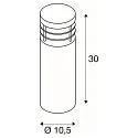 SLV Staande armatuur voor buiten VAP SLIM E27 IP44, rvs