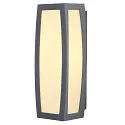 Wandarmatuur voor buitenshuis MERIDIAN BOX met sensor E27 IP54, antraciet