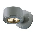 SLV Wandarmatuur voor buitenshuis SITRA WALL GX53 IP44, antraciet dimbaar