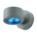 SLV Wandarmatuur voor buitenshuis SITRA WALL GX53 IP44, antraciet dimbaar
