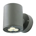 SLV Wandarmatuur voor buitenshuis SITRA WALL GX53 IP44, antraciet dimbaar