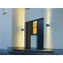 SLV Wandarmatuur voor buitenshuis SITRA WALL GX53 IP44, antraciet dimbaar