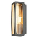 SLV Outdoor luminaire MERIDIAN BOX 2 Wall luminaire, E27, IP54, anthracite