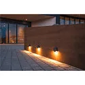 SLV Wandarmatuur voor buitenshuis PEMA LED rond IP44, antraciet