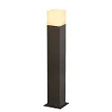 Staande armatuur voor buiten GRAFIT 60 POLE hoekig, met diffuser E27 IP44, antraciet dimbaar