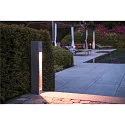 SLV Staande armatuur voor buiten ARROCK STONE 75 COB hoekig, lang LED IP55, basaltgrijs, rvs 