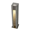 SLV Staande armatuur voor buiten ARROCK SLOT hoekig, zijdelingse straling GU10 IP55, rvs, grijs, salt & pepper dimbaar