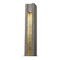 SLV Staande armatuur voor buiten ARROCK SLOT hoekig, zijdelingse straling GU10 IP55, rvs, grijs, salt & pepper dimbaar