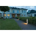 SLV Staande armatuur voor buiten ARROCK SLOT hoekig, zijdelingse straling GU10 IP55, rvs, grijs, salt & pepper dimbaar