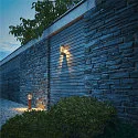 Wandarmatuur voor buitenshuis SLOTS WALL cilindrisch, direct / indirect, schakelbaar IP44, antraciet 